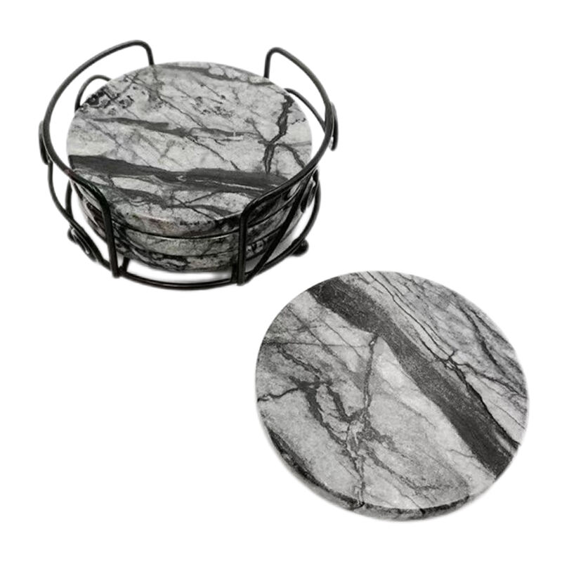 Marble Coasters: Nature’s Veined Masterpiece for Your Tabletop
