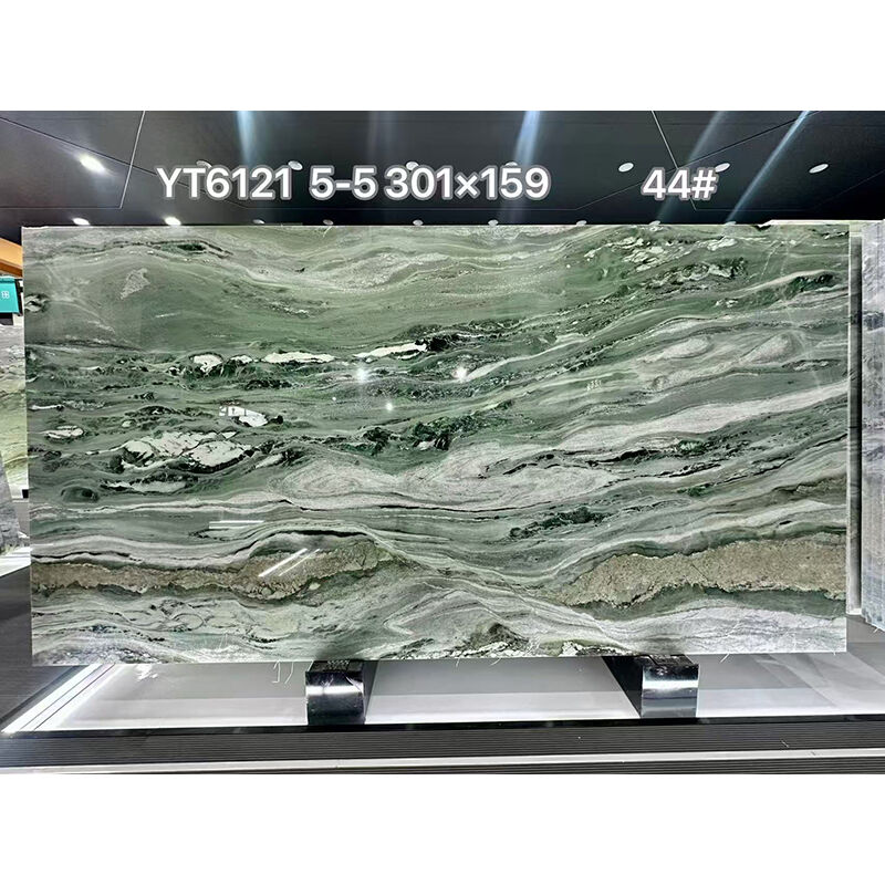 Green Verde Prato Marble Slab 240UP*120UP*2CM Modern Design Durable & Water Resistant for Wall Cladding & Countertop
