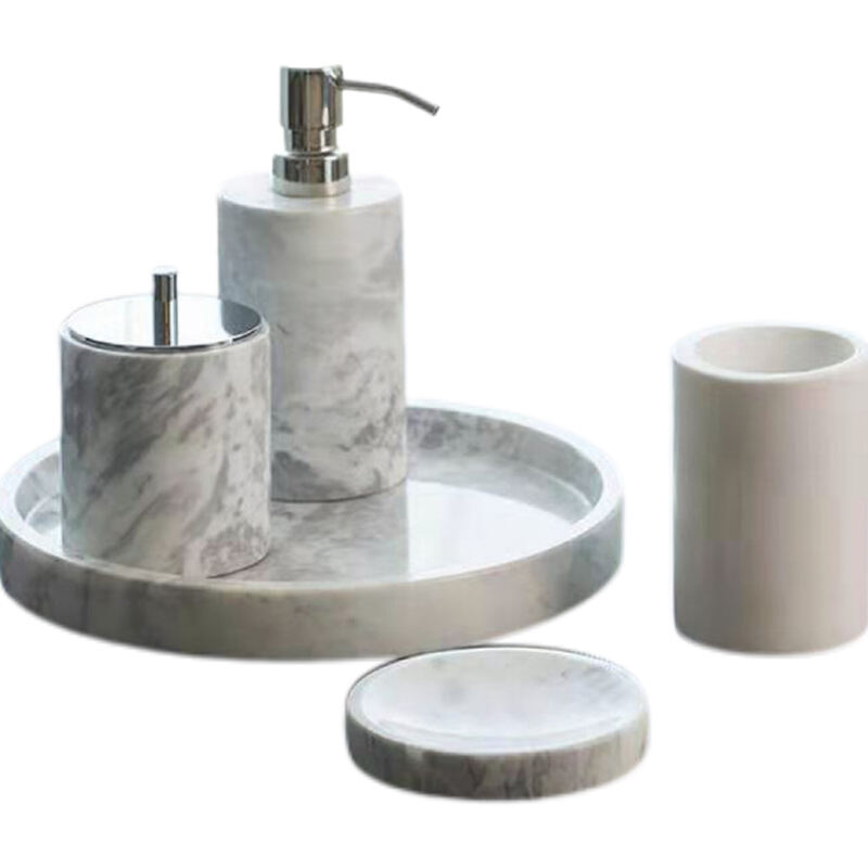 Marble Bathroom Set - Nature’s Timeless Luxury for Your Vanity