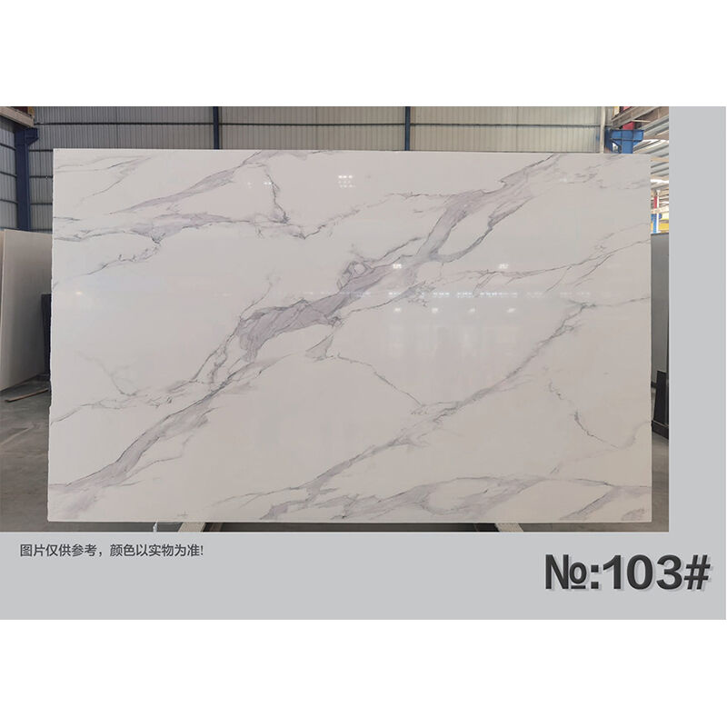 Calacatta White Artificial Marble NS-AS0005 270*180*1.8/2CM bathroom countertop, Interior walls, floors, window sills