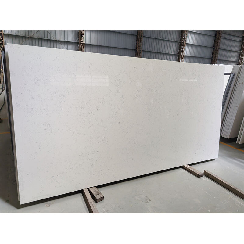 Engineered Quartz Slabs - Carrara White Premium (Model No.: 1001)The size of slabs can be custom-made for commercial project