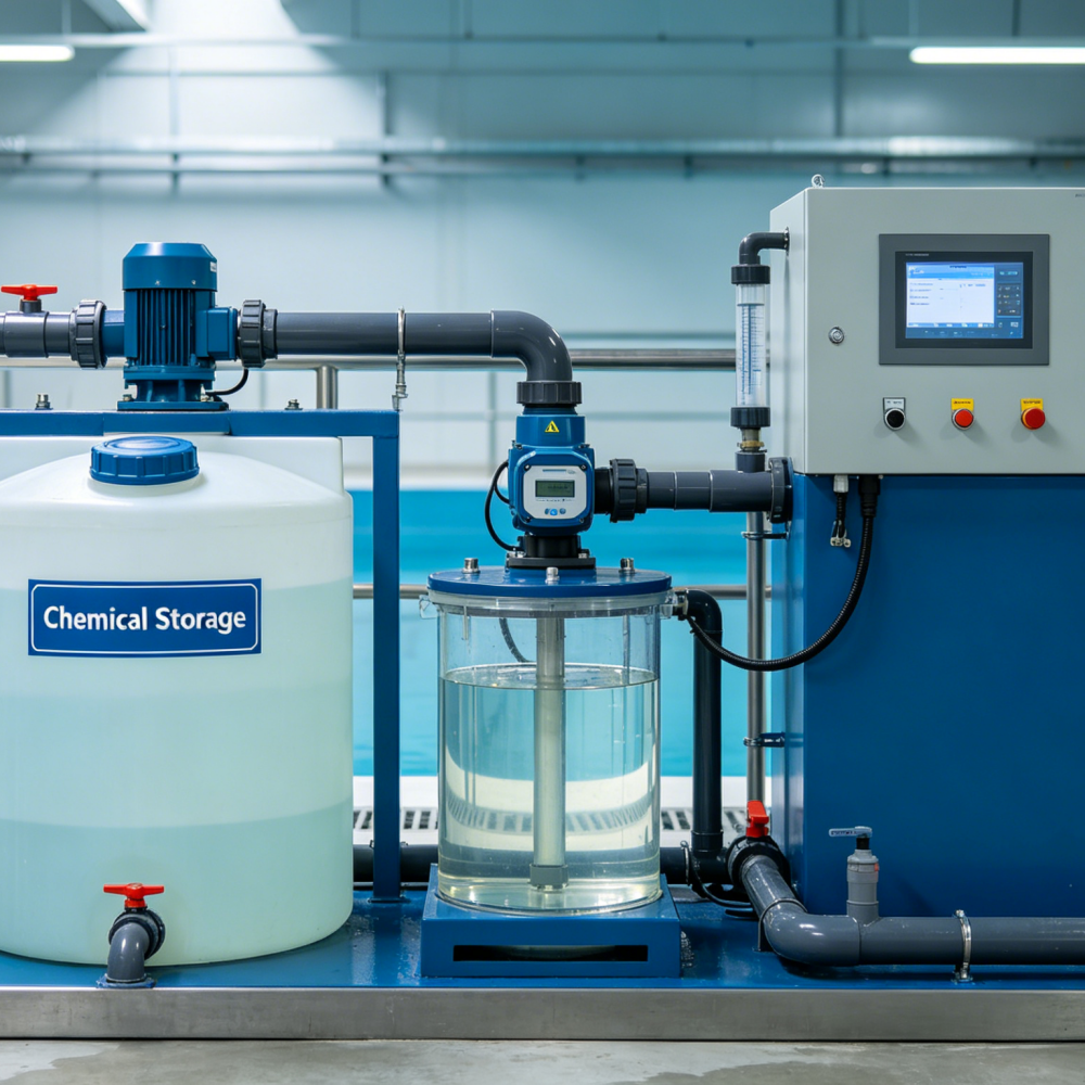 Energy-Efficient Chemical Dosing for Sustainable Water Treatmen