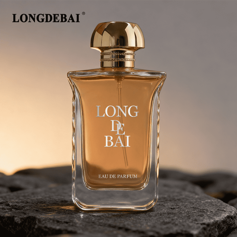 30ml 50ml 100ml 3D carved crystal perfume bottle+gilded dome texture bottle cap