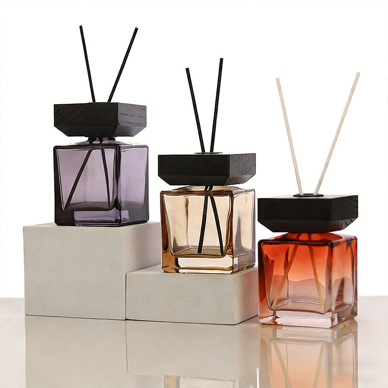 Objevte naše prémiové velkoobjemové difuzní lahve z barevného skla