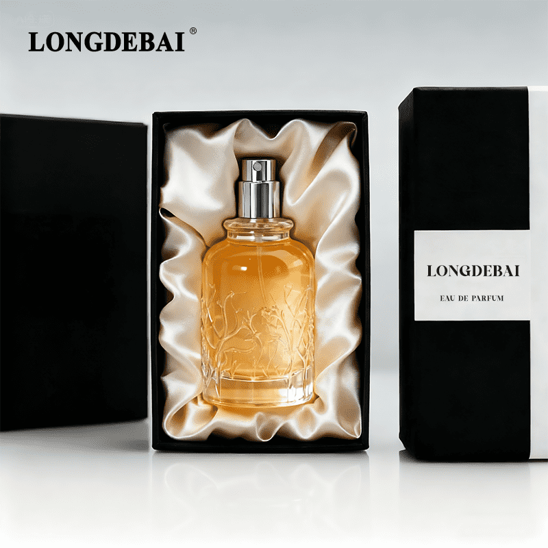 30ml 50ml 100ml Elk Forest Embossed Amber Crystal perfume Bottle with Gilded Diamond Top Cover manufacture