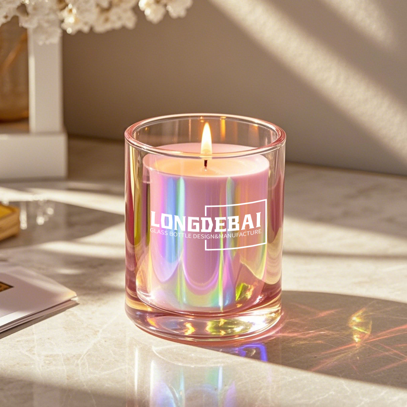 Ontdek de schoonheid van iriserende kaarspotten