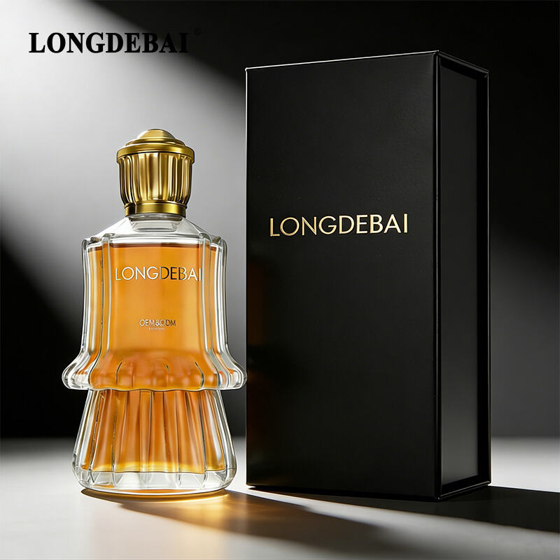 New-mold 100ml Ruffled-skirt Shaped Glass Perfume Bottle with Metal Cap supplier