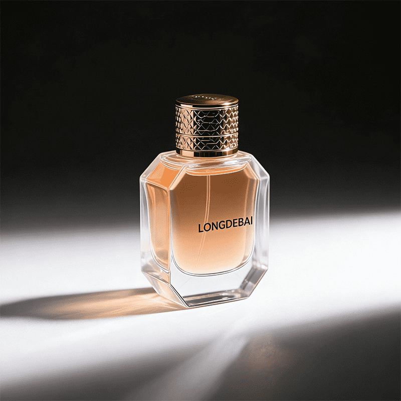 Flat 50ml Empty Perfume Bottle with Diamond-Patterned Zinc Alloy Cap manufacture