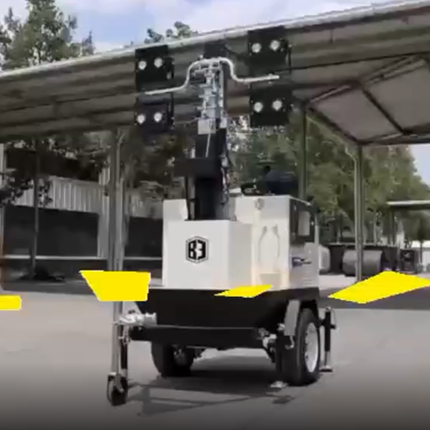 9 m elektriskais pacelšanas gaismas tornis