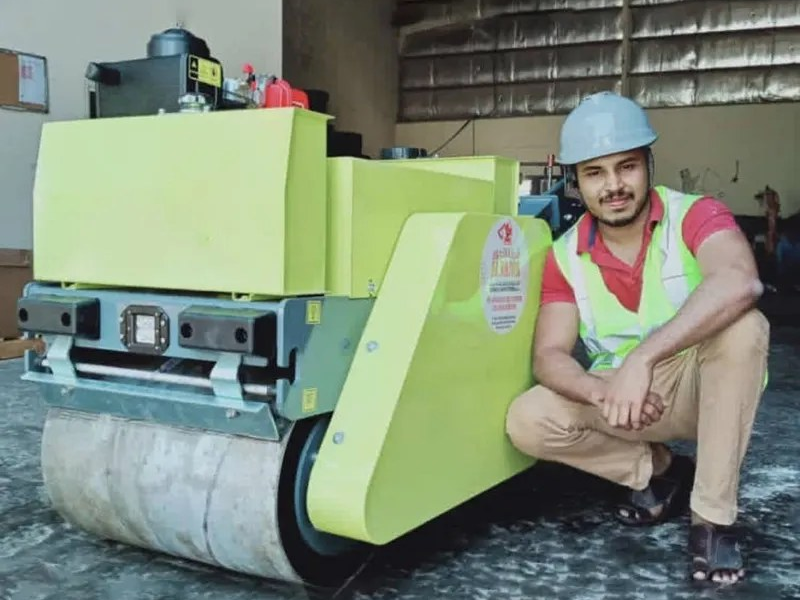 German Customer Hails the Mighty SDBM 500kg Walk-Behind Road Roller