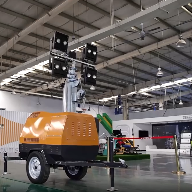 7 m manuālais pacelšanas gaismas tornis