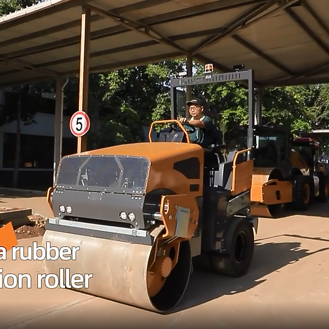 5 tonnu gumijas riepu kombinētais ceļa tīrītājs