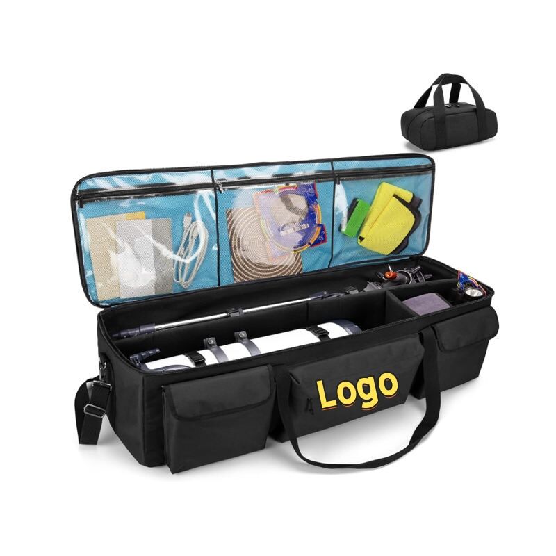 Large Telescope Carrying Case, 40-Inch Telescope Storage Bag, Soft Padded Shockproof Optical Equipment Bag with Shoulder Strap, Waterproof Astronomy Travel Case for Telescopes & Accessories