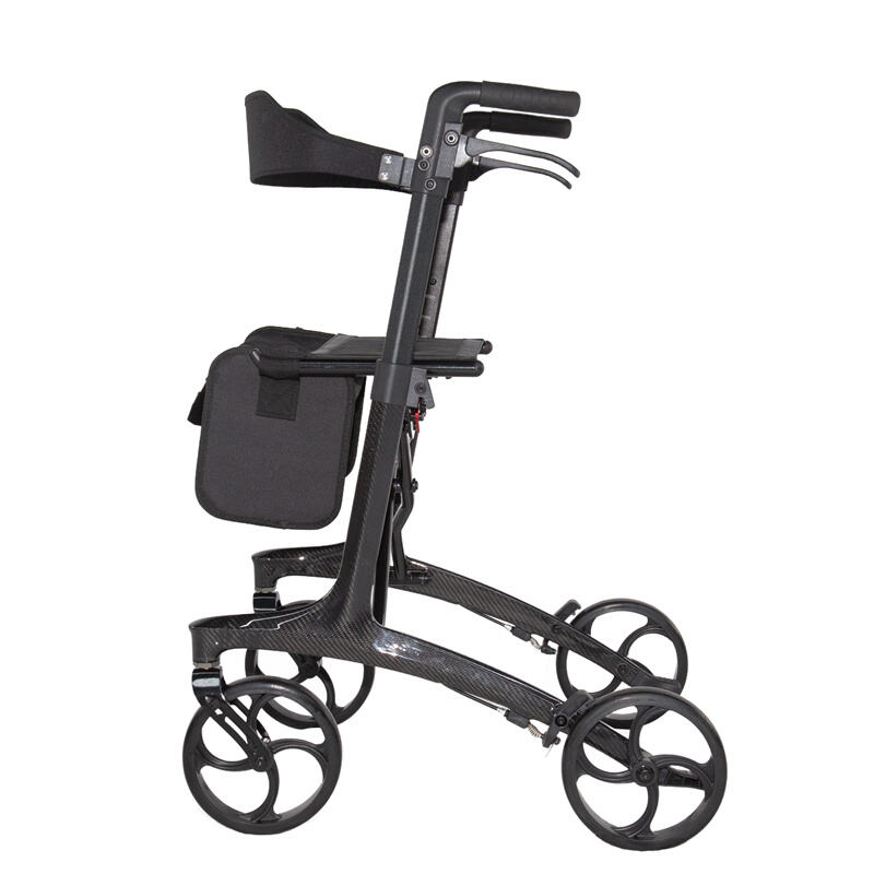 Lightweight Carbon Fiber Rollator, 120KG Load, Easy Fold – RZ-RC100