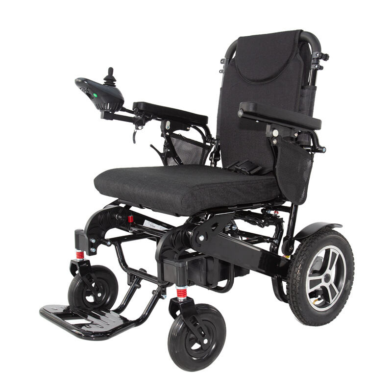 Extra-Strong Aluminum Electric Wheelchair, 136KG Load, Foldable Design – RZ-EA5001F