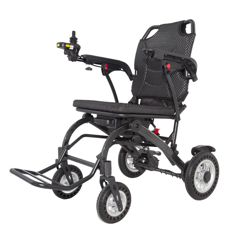 Lightweight Aluminum Folding Wheelchair, 100KG Load, Quiet Brushless Motors – RZ-EA6002