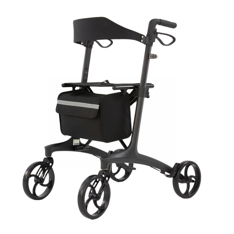 Lightweight Carbon Fiber Rollator, 120KG Load, Folding Design – RZ-RC101