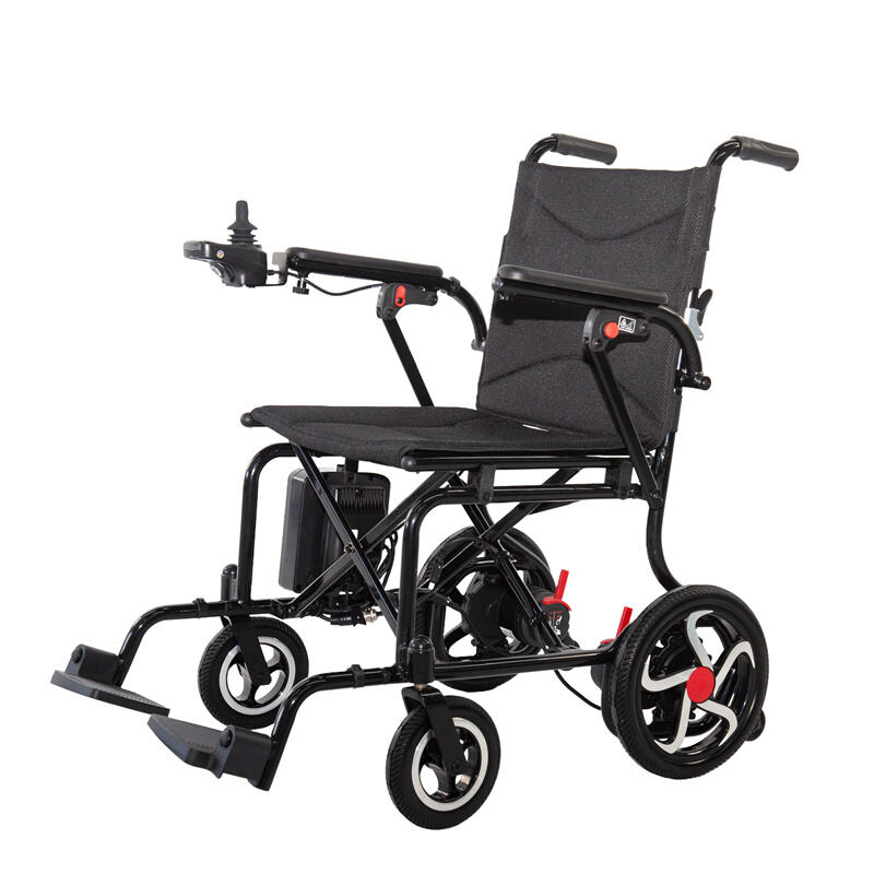 Lightweight Aluminum Folding Electric Wheelchair, 14.6KG, Quiet Brushless Motors – RZ-EA5002