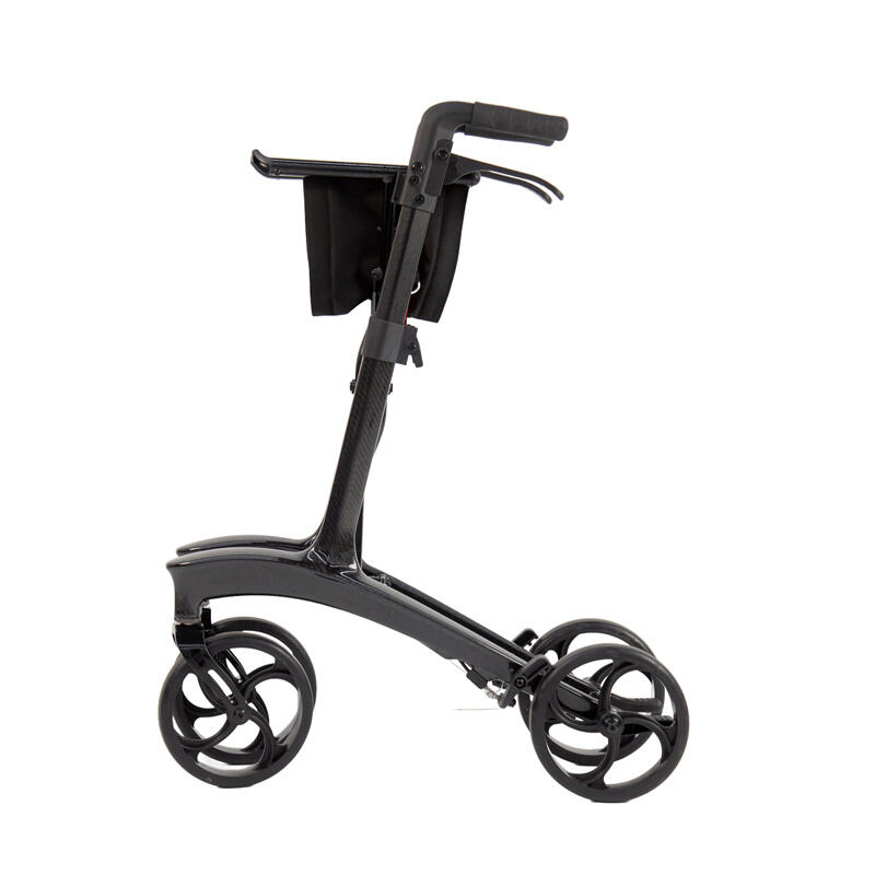 Lightweight Streamlined Carbon Fiber Rollator, 120KG Load, Folding Design – RZ-RC100D