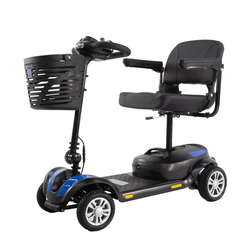 Sturdy Steel Mobility Scooter, 120KG Load, Manual Folding – RZ-S200