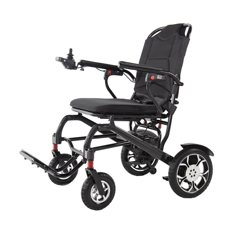 Wide & High Semi-Carbon Electric Wheelchair for Larger Users, 150KG Load – RZ-EC9005