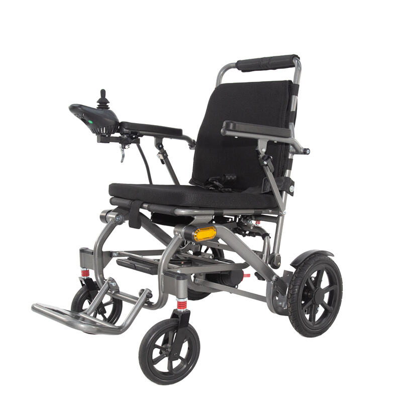 Compact Aluminum Electric Wheelchair, 120KG Load, Easy Fold Design – RZ-EA6001