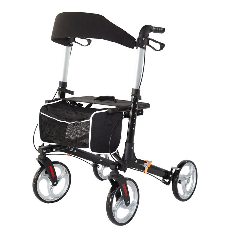 Double-fold design,Sturdy Aluminum Rollator, 120KG Load, Compact Fold – RZ-RA200