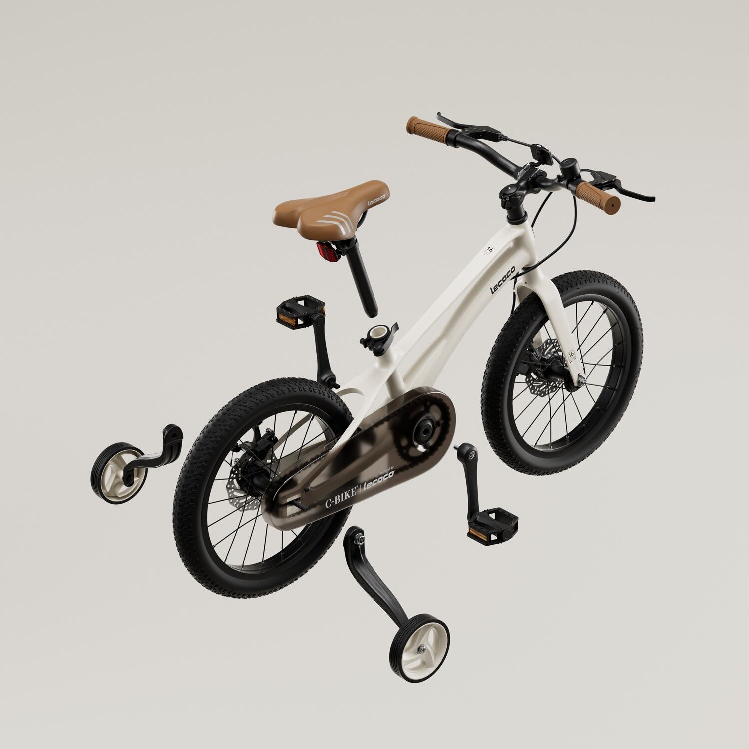 LECOCO C-Bike MT16 - Magnesium-Alloy Dual-Disc Brake Bicycle