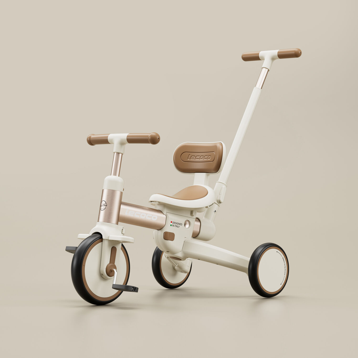 LECOCO Walker S3 - 5-Stage Parent-Assist Balance Tricycle