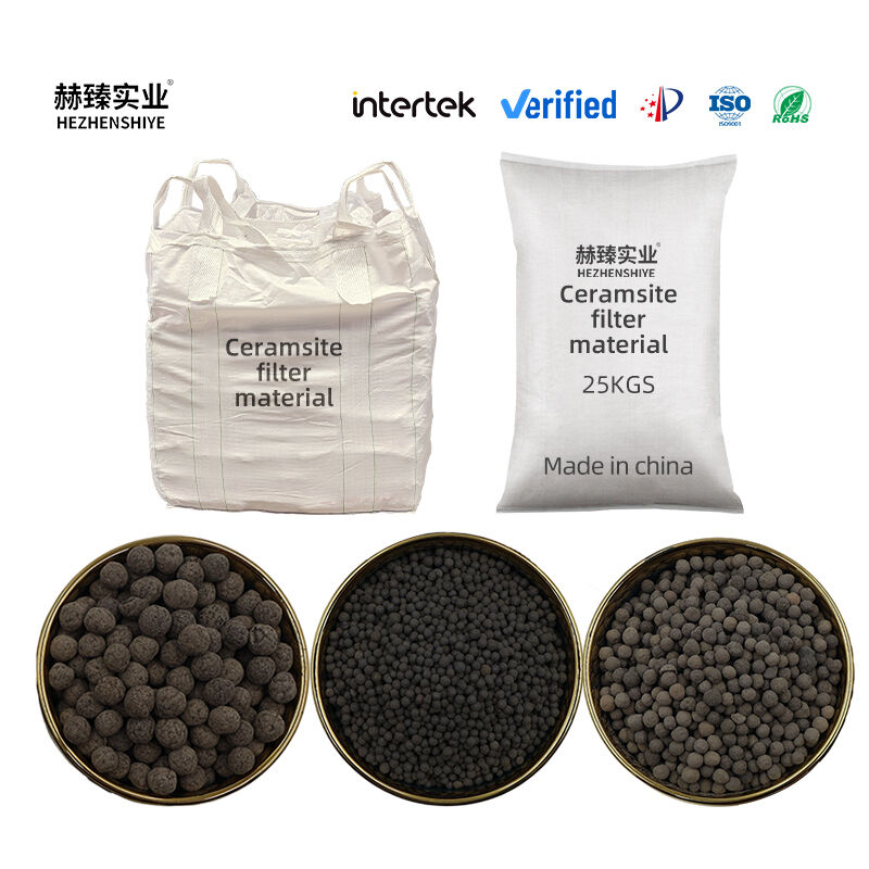 Special Ceramsite Filter Media For Drinking Water Purification High Efficiency Iron Manganese Removal For Groundwater Treatment