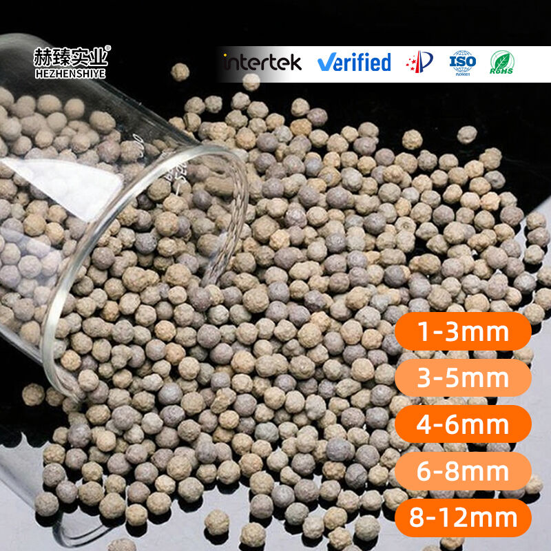 Ceramsite Filter Media For Construction Wastewater Treatment High Strength Bio Carrier Not Broken During Long Term Use