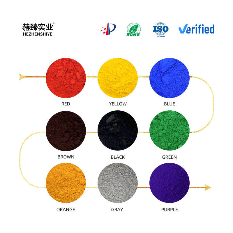 Iron Oxide Pigment Grades for Concrete and Cement