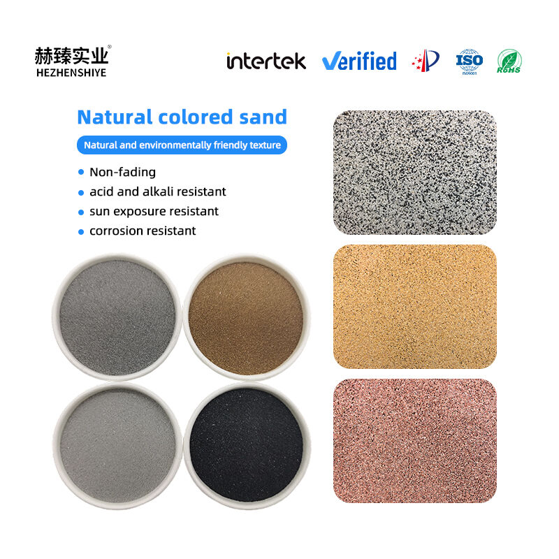 Building Decor Sand for Exterior Wall Cladding Terrazzo Construction Commercial Plaza Paving Color Retention Strong Colored Sand