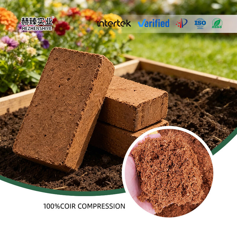 Coco Peat Coir Brick Non-Metallic Mineral Horticultural Compress Block for Plants and Flowers Competitive Price