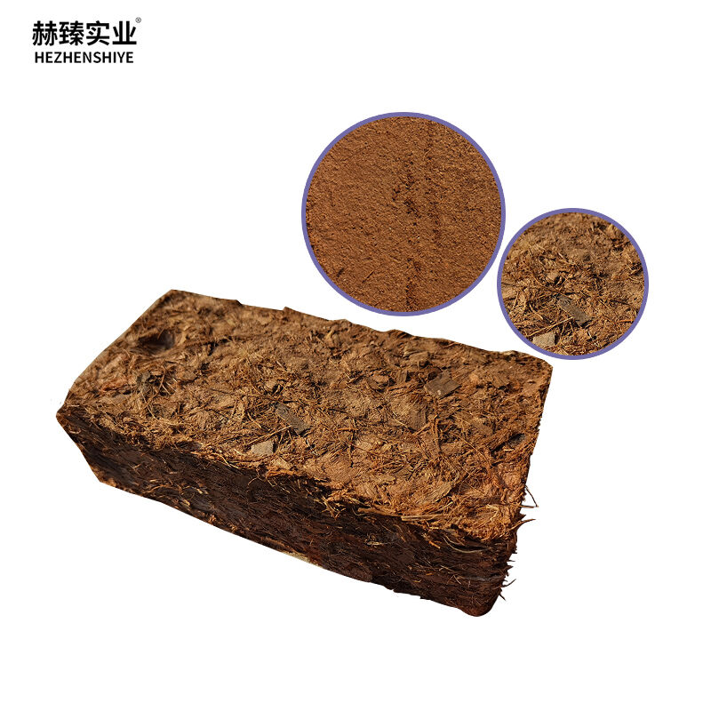 Coco Coir Brick for Landscaping Greenhouse Desalted Sterile Coco Block Compressed Nutrient Soil for Plants