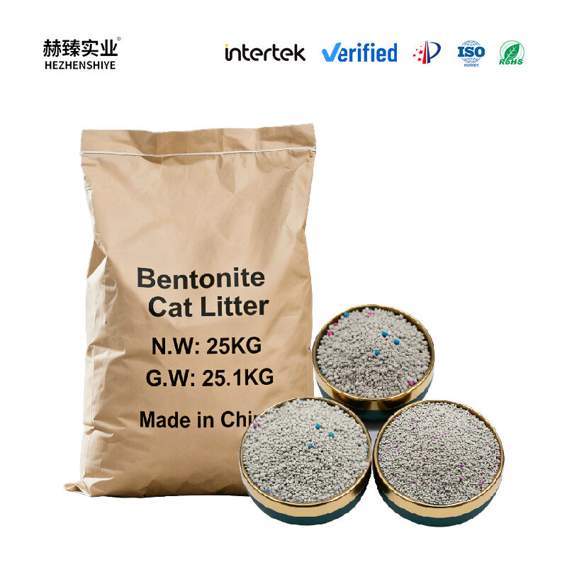 Bentonite Mineral Cat Litter Ball Cat Litter Efficient Odor Absorption Fast Coagulation Low Tracking Dust Free Formula Pet Cat Litter Factory Direct Supply Customizable