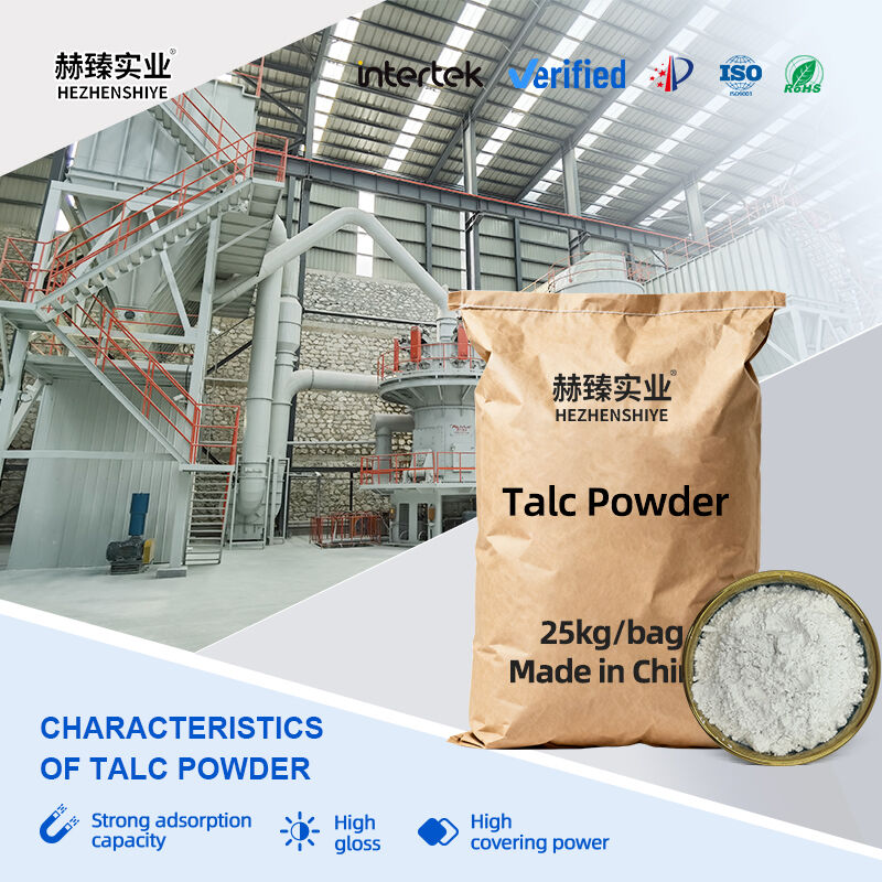 Ultrafine Talc High Whiteness Rubber Paint Tire Coating with 2000 Mesh Paper Good Dispersibility