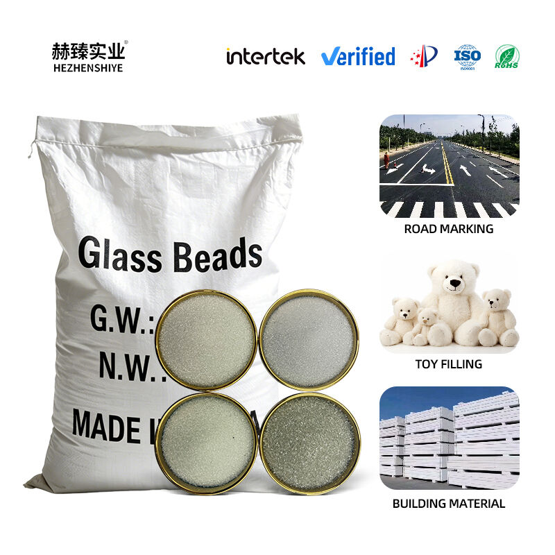 Smooth round transparent without impurities 6-7 Mohs content ≥98 decorative solid glass beads