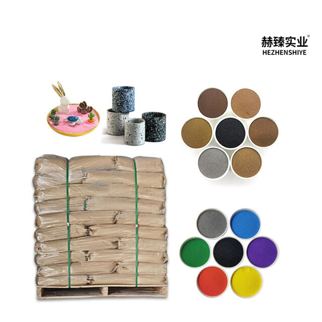 Wholesale Natural Color Sand 40-80 Mesh Bright Color Wear-resistant Fish tank Landscape