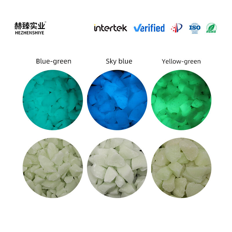 Long Afterglow Ceramic Luminous Stone, High Brightness Resin Glow Stone for Garden Path, Fish Tank, Fluorescent Pebbles, Export Luminous Stone