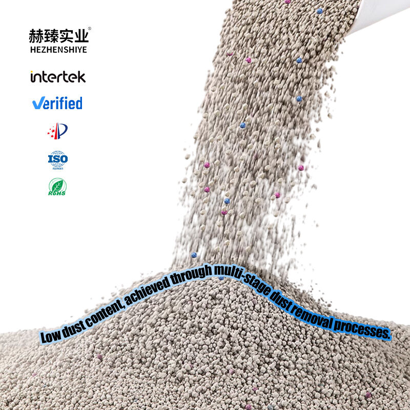 Bentonite Ball Cat Litter Sodium Bentonite Mineral Cat Litter Low Dust Strong Clumping High Water Absorption Deodorization Natural Mineral Cat Litter Factory Wholesale