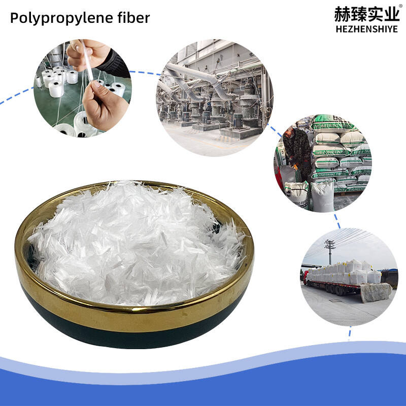 Monofilament Polypropylene Short Fiber High Dispersion Easy Mix No Clumping Concrete Anti Crack Anti Seepage Micro Reinforcement Fiber