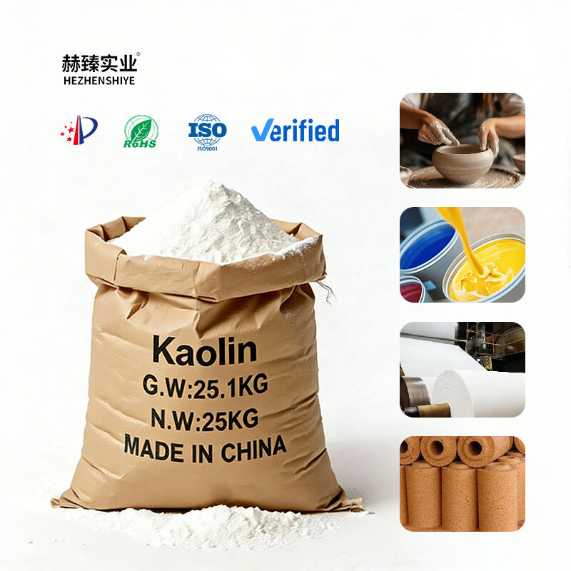 Calcined Kaolin Cosmetic Grade 6000 Mesh Clay Clay Clay Powder Clay Film Facial Mask Powder Raw Material Ultra White Kaolin