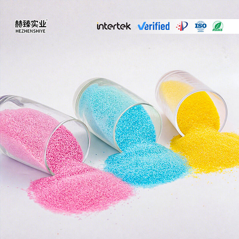 Wholesale Natural River Sand Colored Sand 40-80 Mesh Bright Color Wear-resistant Fish Tank Landscape Decoration Colored Sand