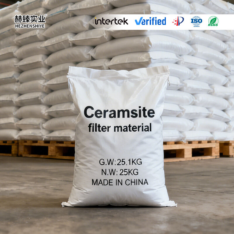 Ceramsite Filter Media For Power Plant And Steel Mill Wastewater Treatment Biofilter Media With Large Specific Surface Area