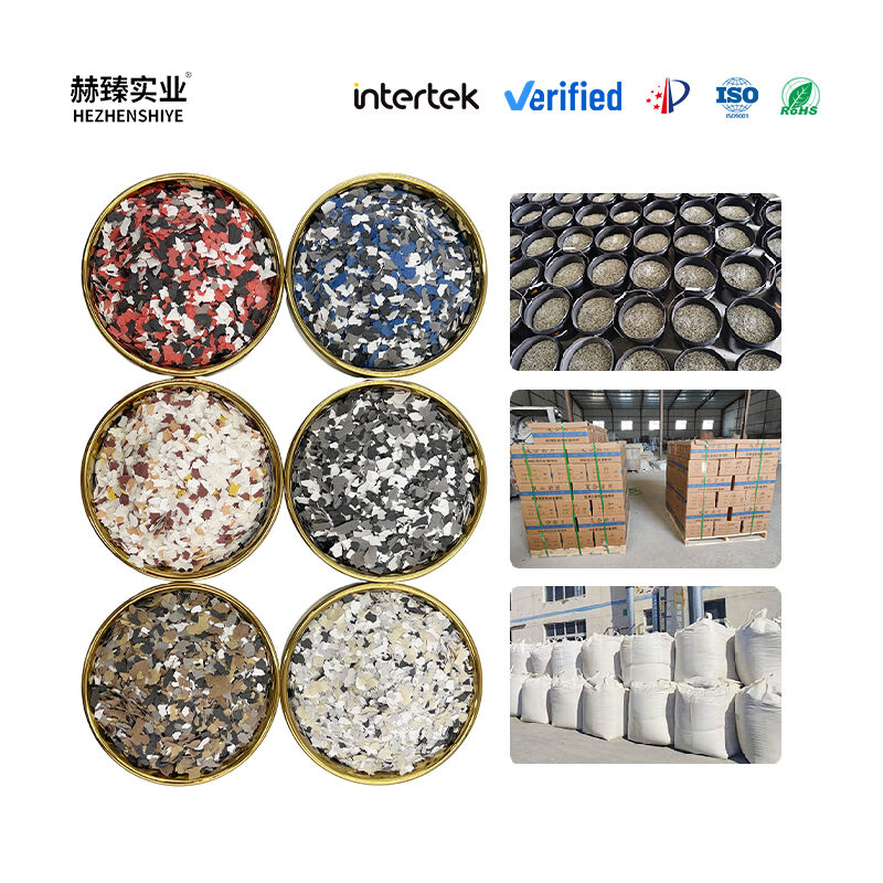 Premium Decorative Flake Aggregates for Garage & Warehouse Flooring