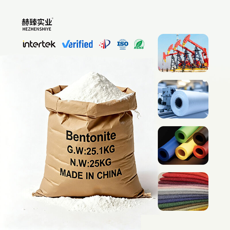 Bentonite powder is fine and smooth suitable for putty powder used in drilling mud as a thickener with good stability and strong adsorption