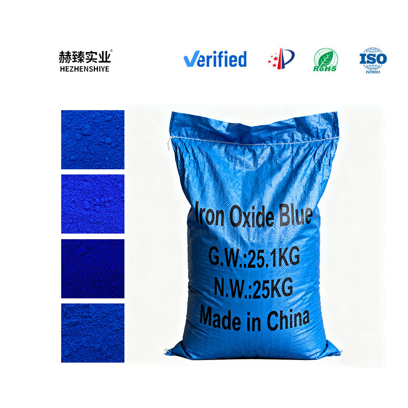 Pigment iron oxide txaus rau kev tsim cov concrete block uas muaj li