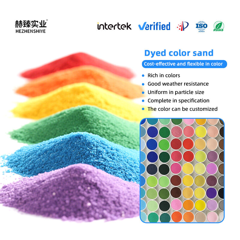 Support Customization of Multi-color Colored Sand for Floors Sand Paintings Children's Playgrounds and Landscaping