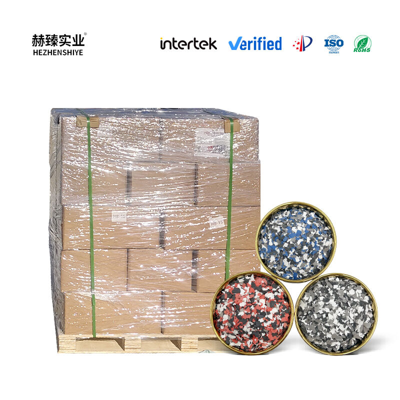 High Wear-Resistant Colored Quartz & Mica Flakes for Concrete Floors